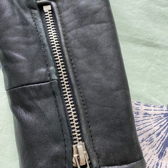 Deadwood Recycled Leather Moto Jacket-38 - Picture 7 of 9